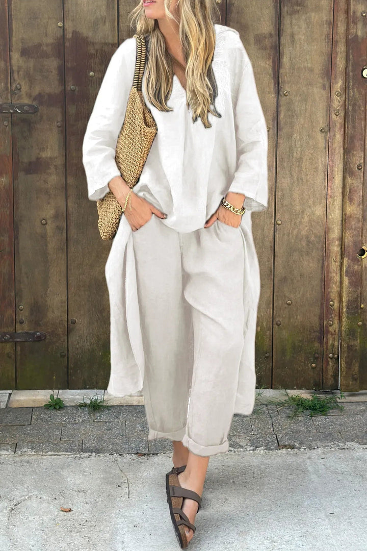 Florence | Women’s Relaxed Long Tunic and Pant Set