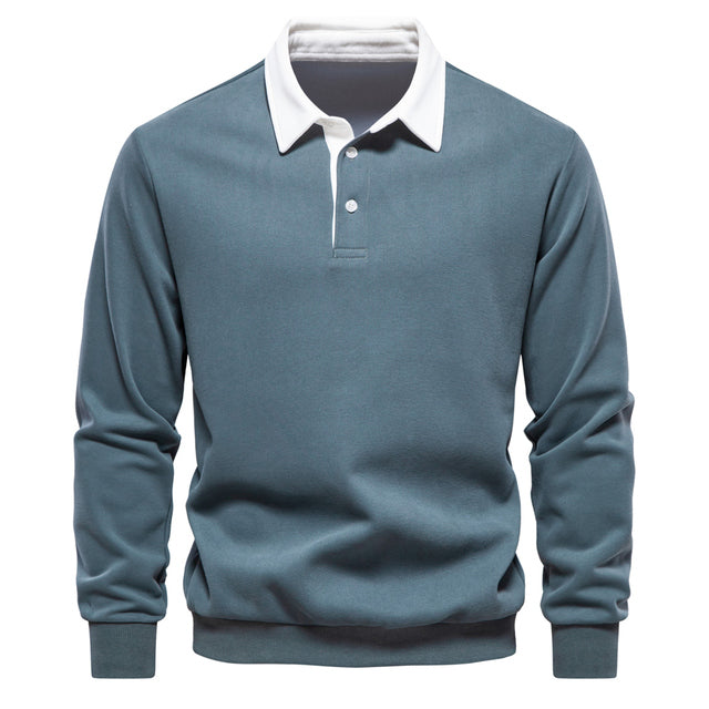 Dylan | Men Long Sleeve Classic Collar Polo Shirt