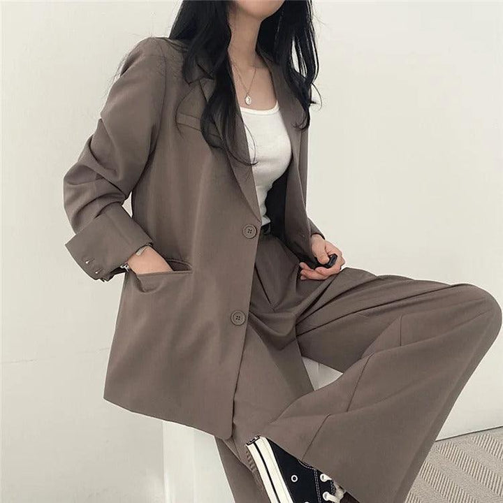 Hailey | Women’s Tailored Suit Set with Long Blazer