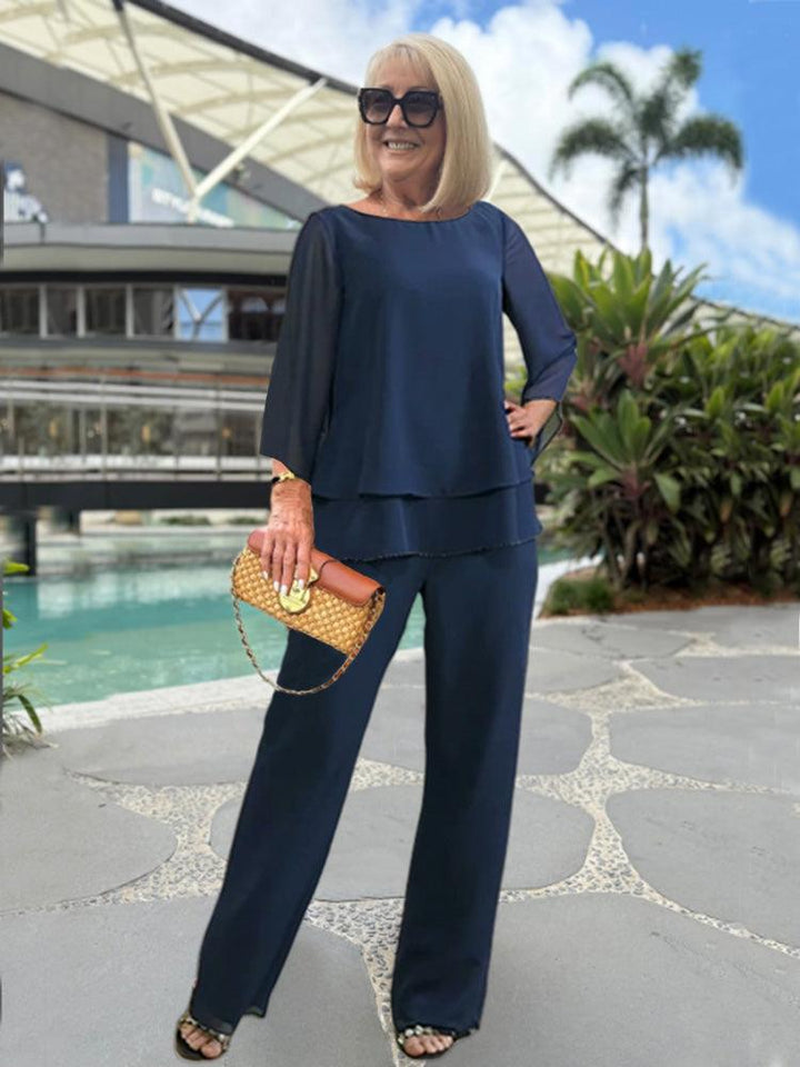 Alana | Women Elegant Two Piece Pants Set