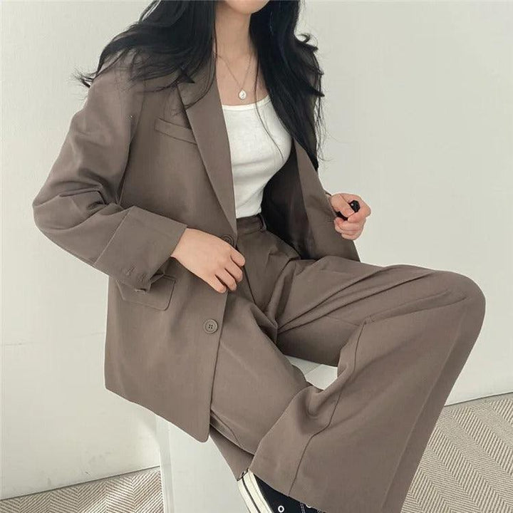 Hailey | Women’s Tailored Suit Set with Long Blazer