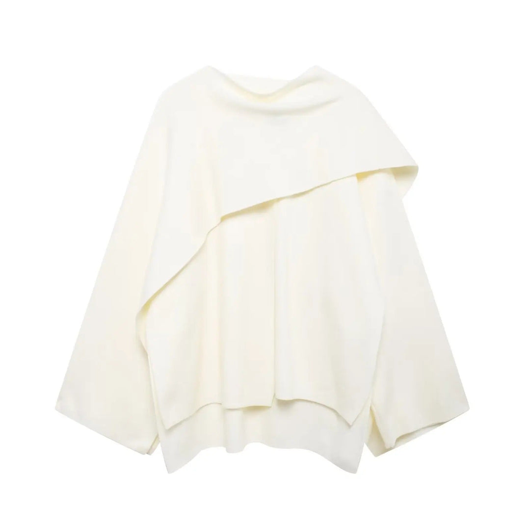 Chloe | Women Elegant Draped Cape Coat