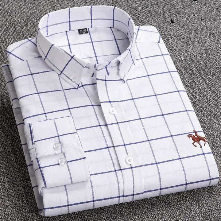 Jason | Men's Checkered Button-Down Shirt