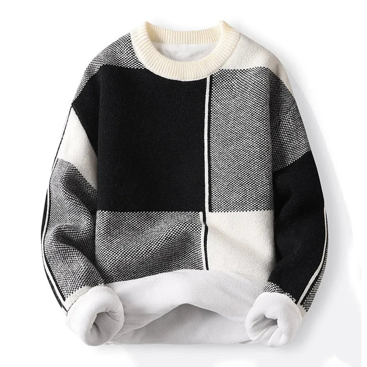 Pete | Men Spring Colorblock Crewneck Sweater