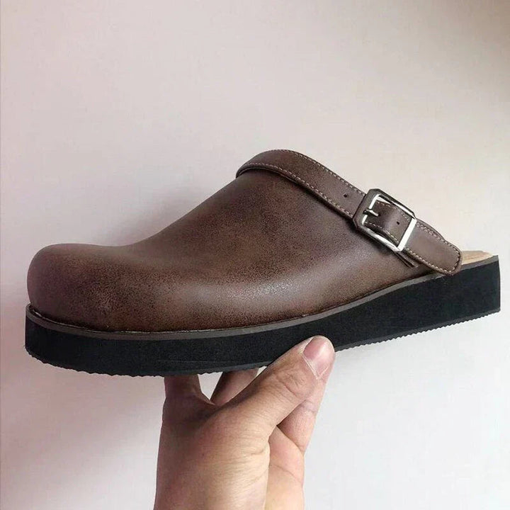 Arthur | Stylish Men’s Leather Slipper Clogs