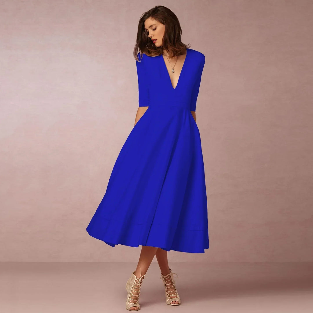 Paige | Women Ivoire Midi Dress Fitted Elegant Cut