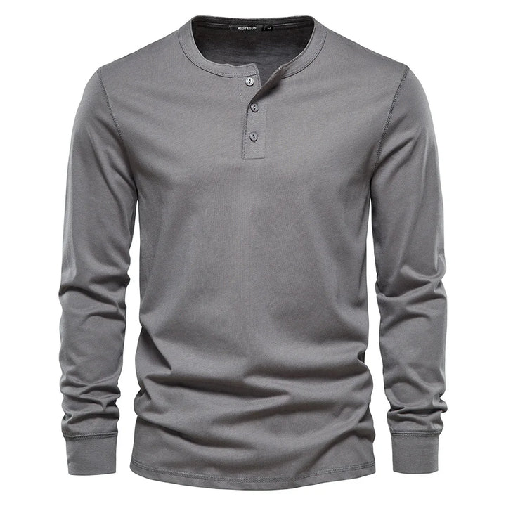 Christopher | Stylish Men’s Long-Sleeve Henley Shirt