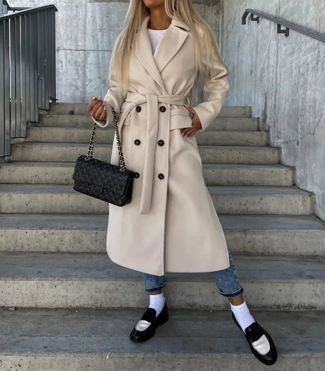 Addison | Women’s Classic Long Sleeve Trench Coat