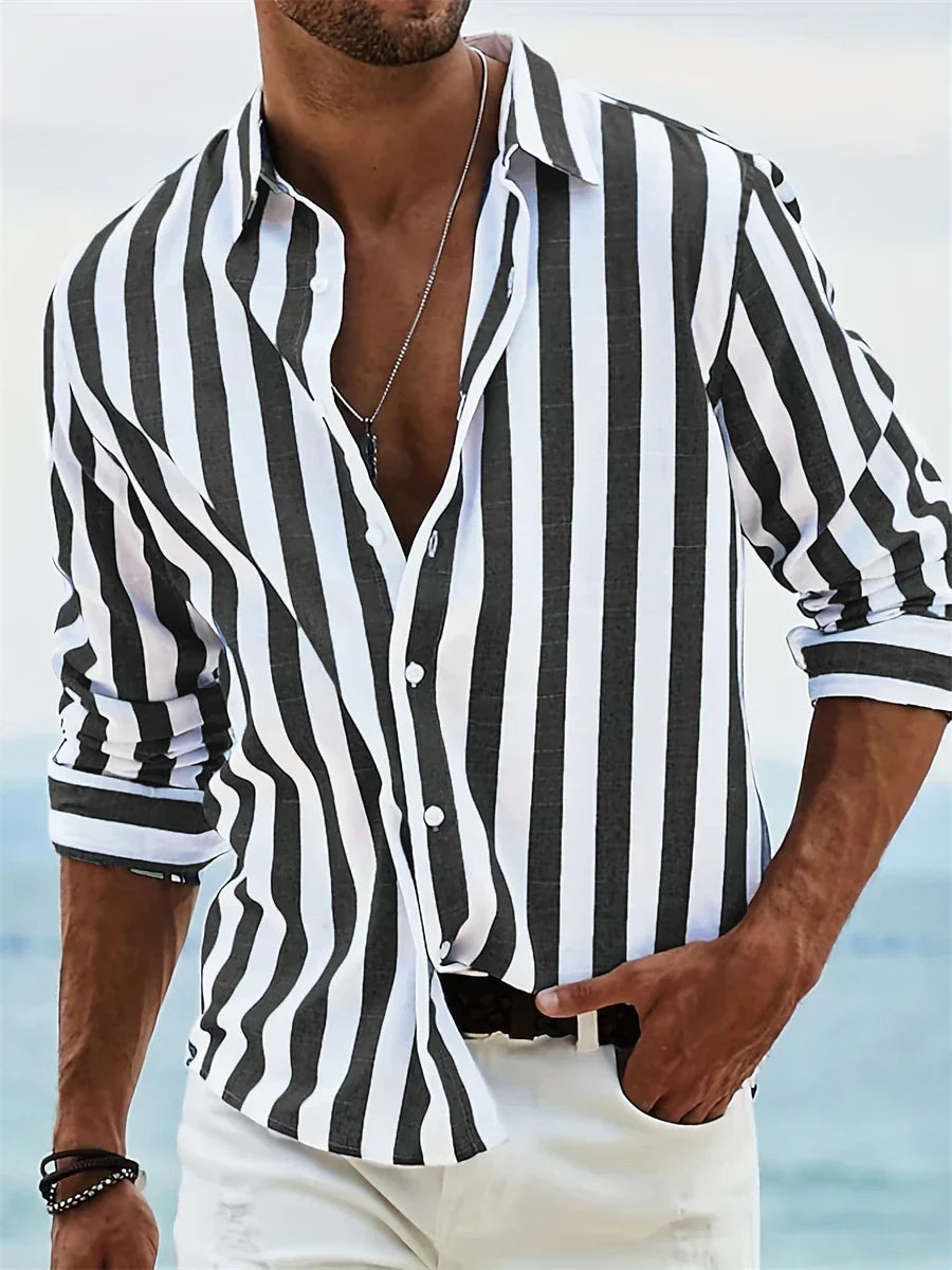 Joel | Men’s Summer Striped Relaxed Shirt
