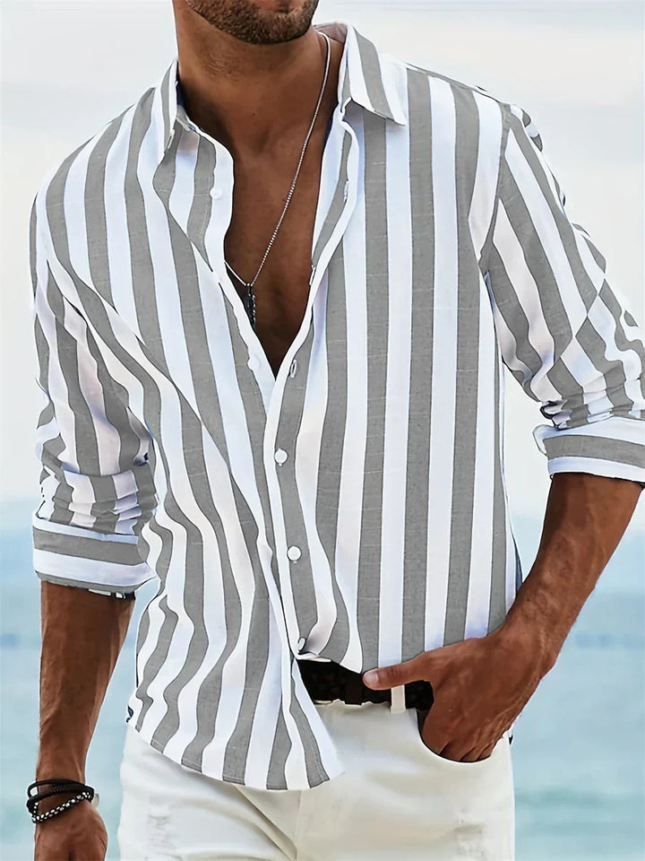 Patrick | Men Striped Button Down Casual Shirt