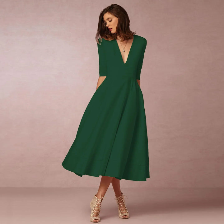 Paige | Women Ivoire Midi Dress Fitted Elegant Cut