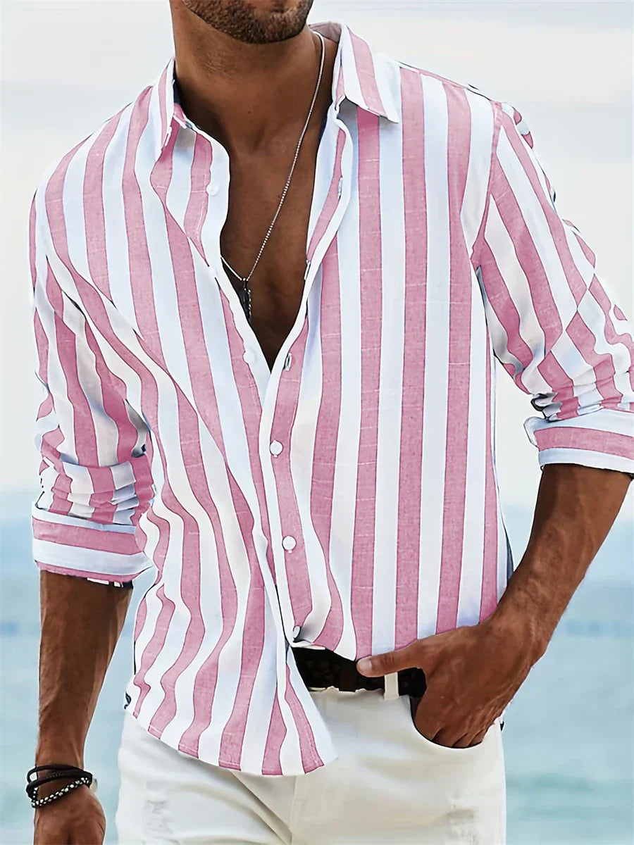 Joel | Men’s Summer Striped Relaxed Shirt