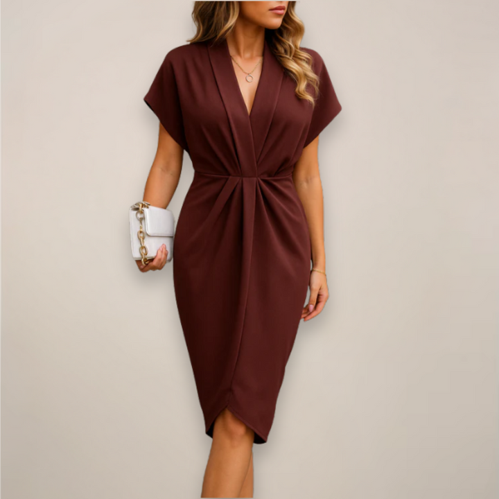 Charlotte | Women’s Midi Wrap Occasion Dress