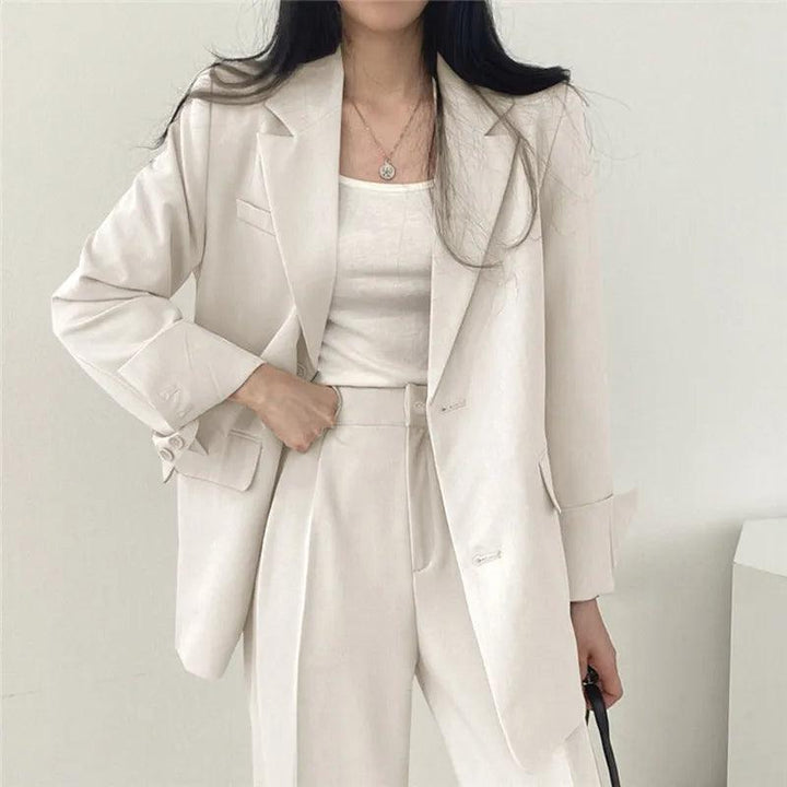 Hailey | Women’s Tailored Suit Set with Long Blazer